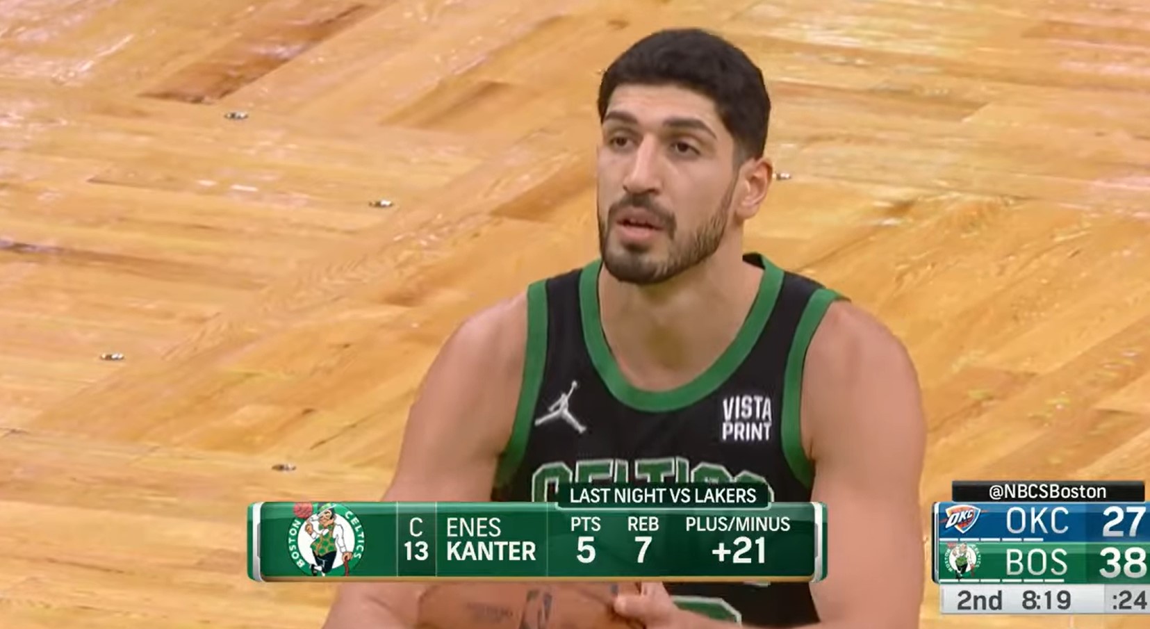 Enes Kanter Devient Enes Kanter Freedom Le Pivot Des Celtics Change