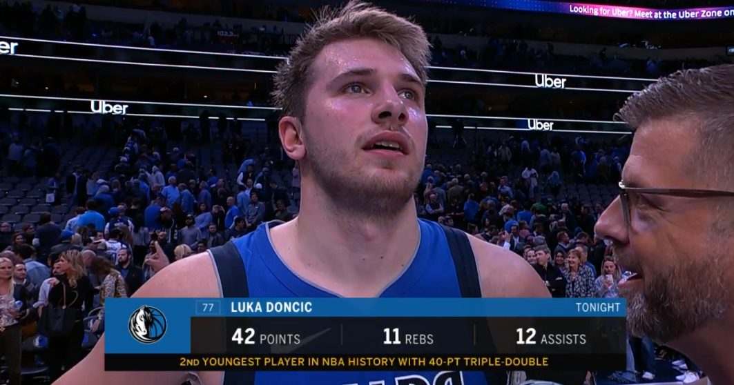 Luka Doncic superstar : 42 points, 11 rebonds, 12 passes et le tir du ...