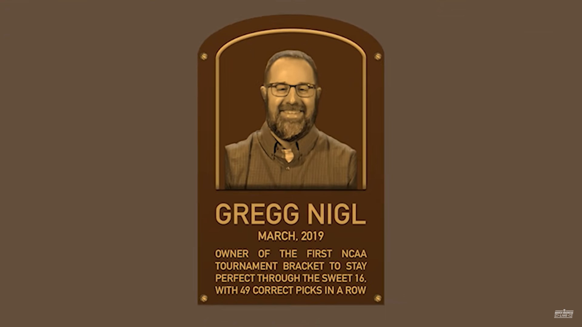 Gregg Nigl, l'homme qui a réalisé le meilleur bracket alltime 49