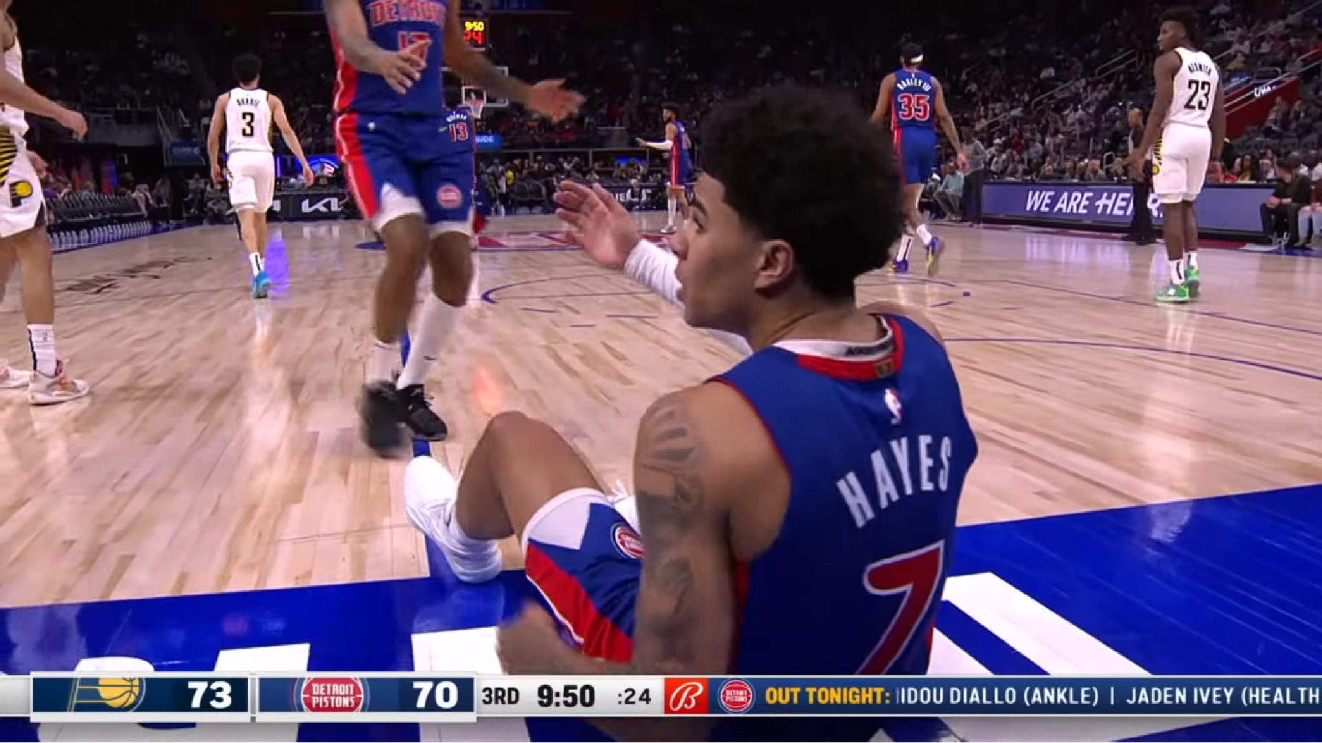 Killian Hayes se montre face aux Pacers : 17 points, 13 passes et 6 rebond