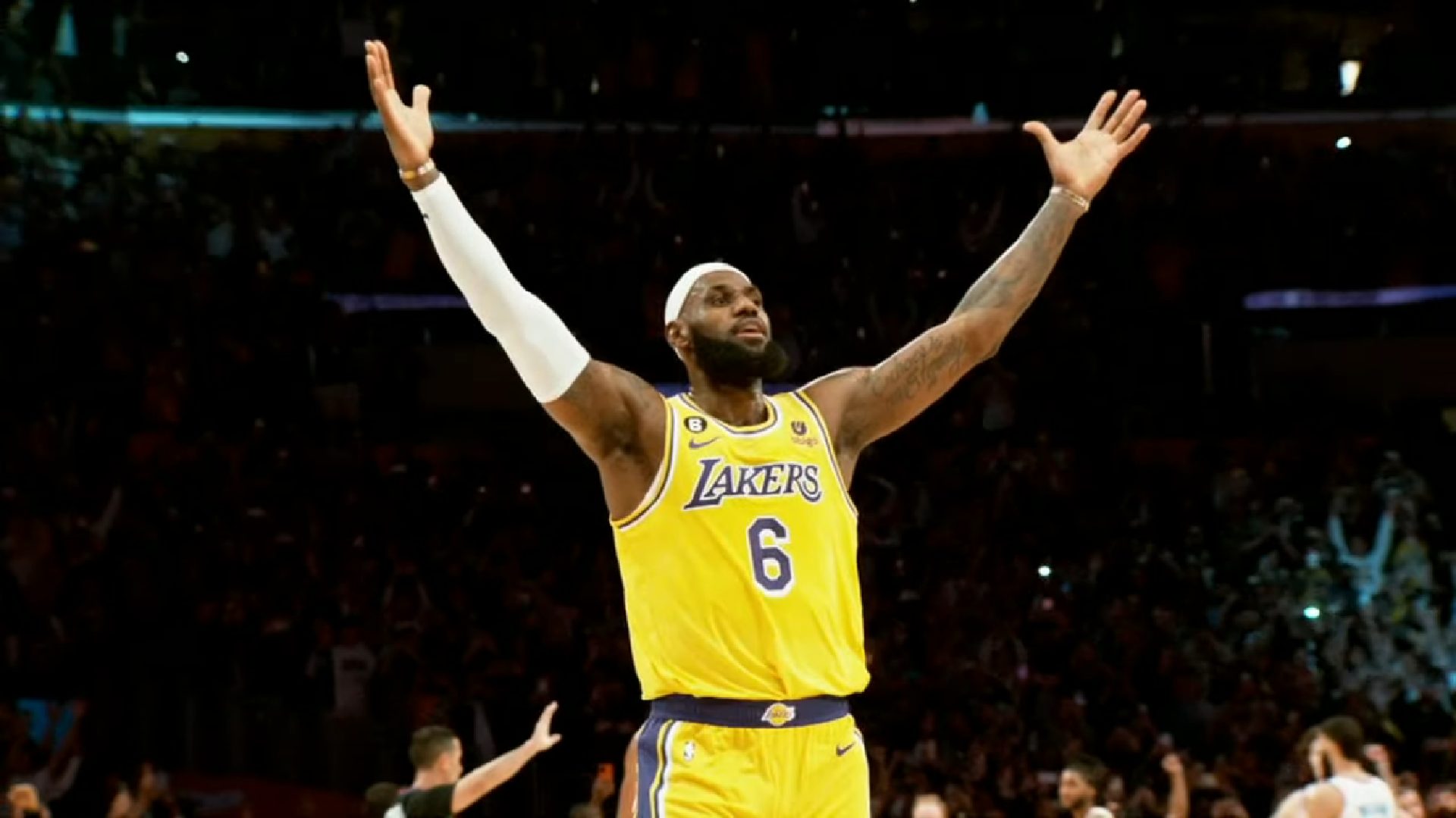 Maillot NBA Los Angeles Lakers 2023-24 LeBron James 23# Violet