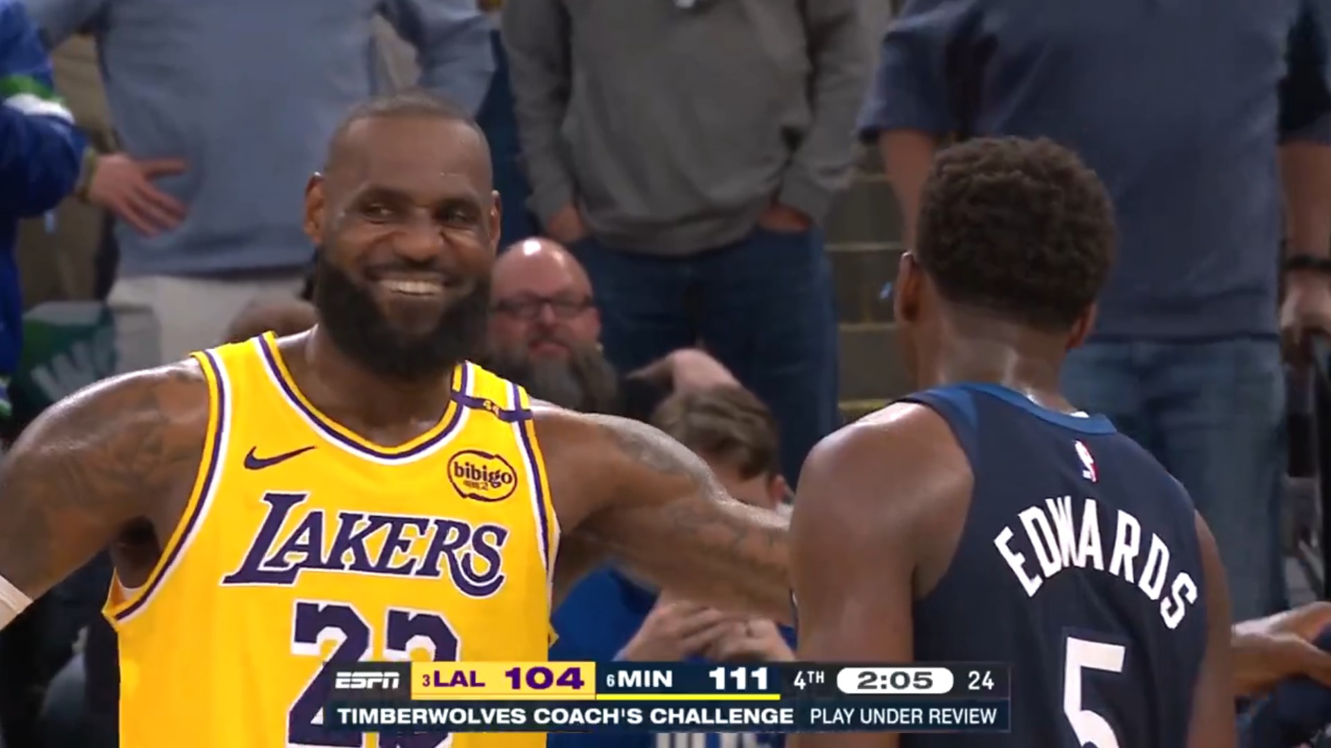 Anthony Edwards Amazed by LeBron James' Performance - News Directory 3