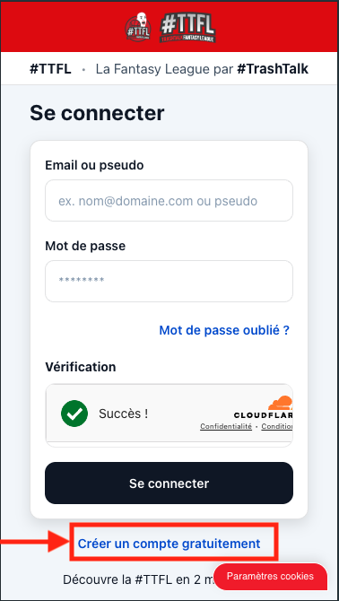 TTFL - lien création compte