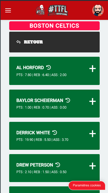 TTFL - Deck - Choix du joueur