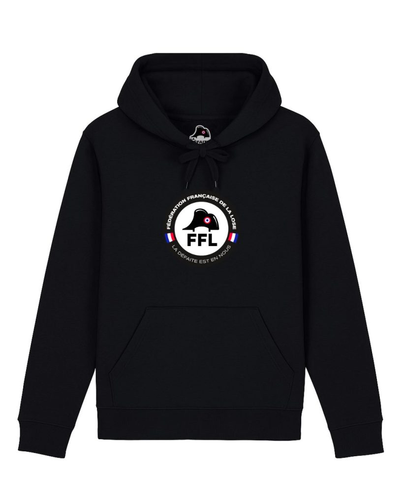 Hoodie FFL blason central noir