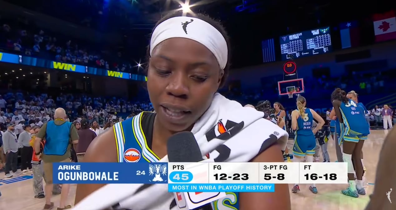 Photo: TrashTalk Arike Ogunbowale scores 45 points to set WNBA playoffs scoring record