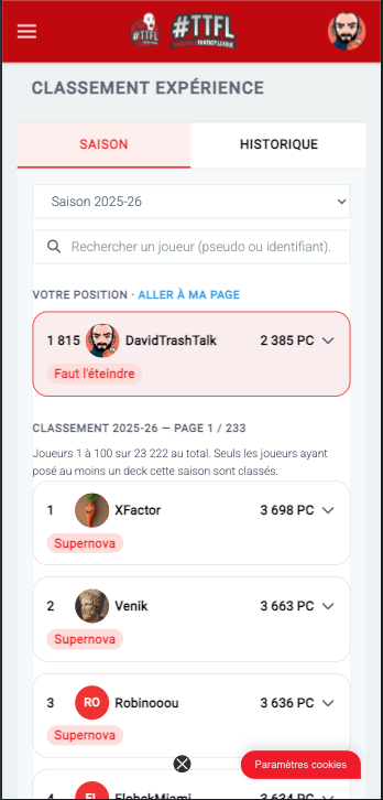 Heat Check en TTFL