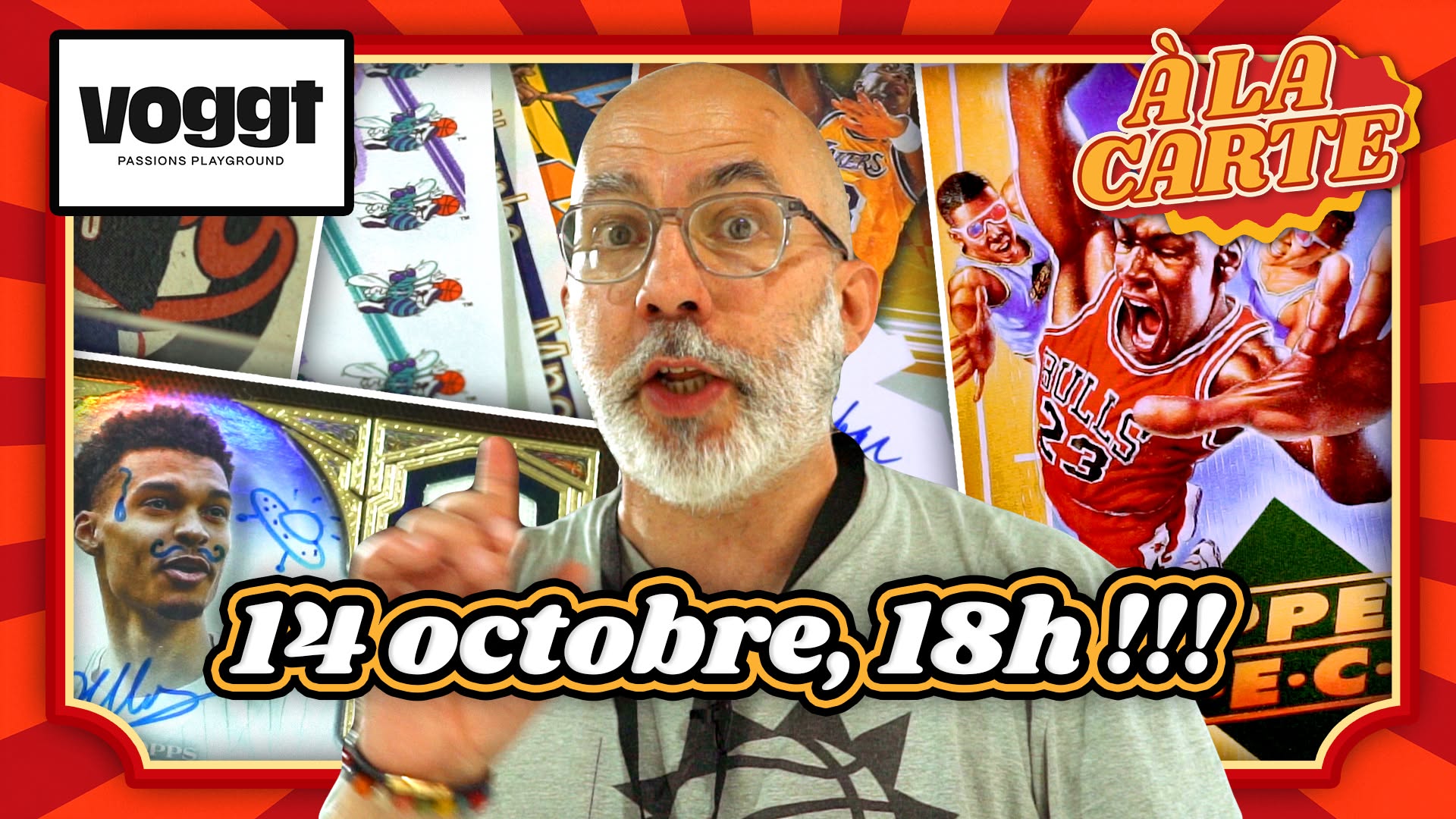 Vente de cartes NBA en live, À La Carte x Voggt : mercredi 14 octobre, 18 heures